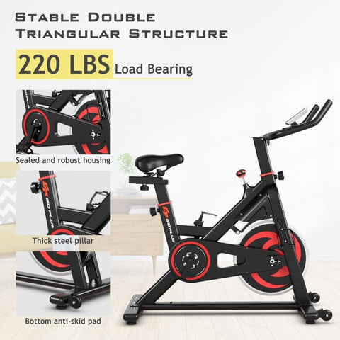 costway Fitness 30 lbs Family Fitness Aerobic Exercise Magnetic Bicycle by Costway 781880212973 74251086