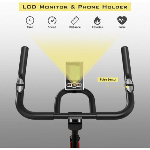 costway Fitness 30 lbs Family Fitness Aerobic Exercise Magnetic Bicycle by Costway 781880212973 74251086