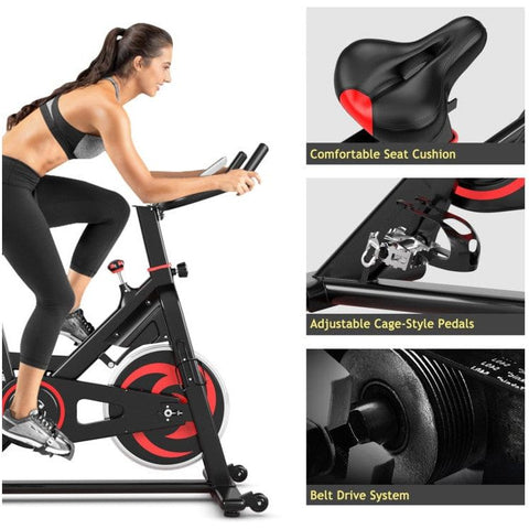 costway Fitness 30 lbs Family Fitness Aerobic Exercise Magnetic Bicycle by Costway 781880212973 74251086