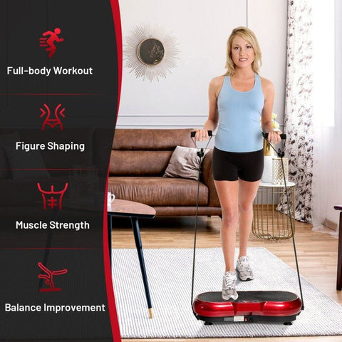 costway Fitness 3D Vibration Plate Fitness Machine with Remote Control by Costway