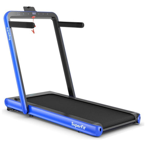 costway Fitness 4.75HP 2 In 1 Folding Treadmill with Remote APP Control by Costway