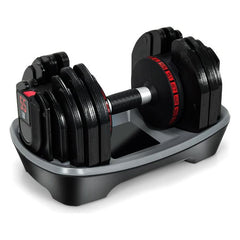 costway Fitness 55 Lbs Adjustable Dumbbell with 18 Weights Storage Tray for Gym Home Office by Costway