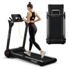 Image of costway Fitness Black 2.25 HP Electric Motorized Folding Treadmill with LED Display by Costway 15460897-Black Electric Foldable Treadmill with LCD Display Heart Rate Sensor Costway