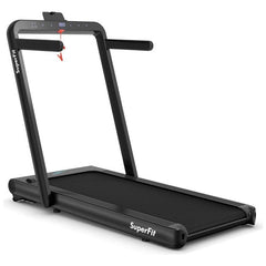 4.75HP 2 In 1 Folding Treadmill with Remote APP Control by Costway