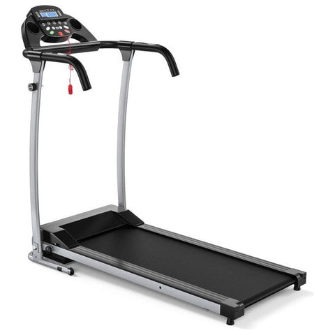 costway Fitness Black Compact Electric Folding Running Treadmill with 12 Preset Programs LED Monitor by Costway 2.25HP Folding Electric Motorized Power Treadmill Machine LCD Costway