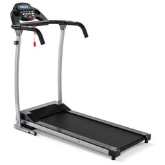 Compact Electric Folding Running Treadmill with 12 Preset Programs LED Monitor by Costway