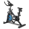 Image of costway Fitness Blue Indoor Silent Belt Drive Adjustable Resistance Cycling Stationary Bike by Costway 781880212980 16520983-Blue