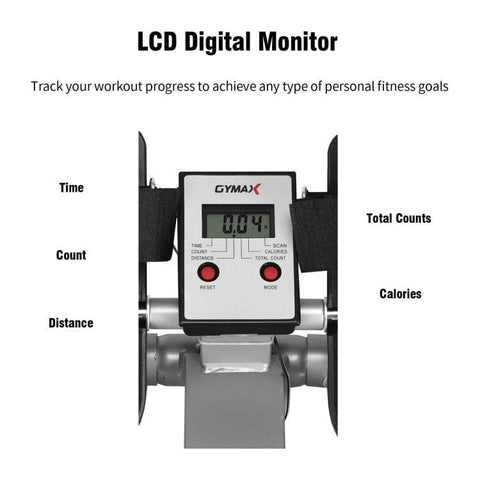 costway Fitness Exercise Adjustable Double Hydraulic Resistance Rowing Machine by Costway 781880213741 12746095 Exercise Adjustable Double Hydraulic Resistance Rowing Machine Costway