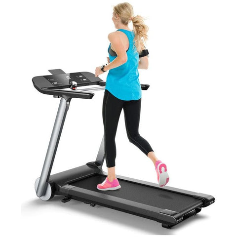 costway Fitness Italian Designed Folding Treadmill with Heart Rate Belt and Fatigue Button by Costway 781880212812 10867524 Italian Designed Folding Treadmill Heart Rate Belt Button Costway