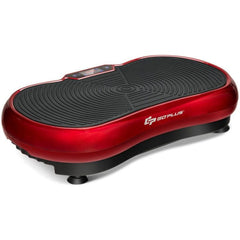 costway Fitness Red 3D Vibration Plate Fitness Machine with Remote Control by Costway 781880218180 73542896-Red