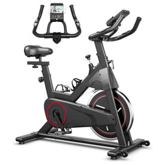 Stationary Exercise Bike with Adjustable Fitness Saddle by Costway