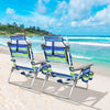 Image of Costway Folding Chairs & Stools 2 Pieces Folding Backpack Beach Chair with Pillow by Costway 2 Pieces Folding Backpack Beach Chair with Pillow by Costway #84052631