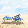 Image of Costway Folding Chairs & Stools 2 Pieces Folding Backpack Beach Chair with Pillow by Costway Portable Beach Chair Set of 2 with Headrest by Costway SKU# 41062578