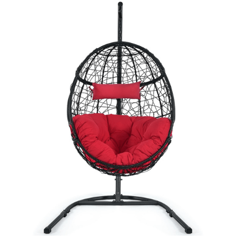 Costway Hammocks Hanging Cushioned Hammock Chair with Stand by Costway 64709532