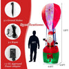 Image of Costway Holiday Ornaments 12 Feet Inflatable Hot Air Balloon and Santa Claus Decoration by Costway 92605137 12 Feet Inflatable Hot Air Balloon and Santa Claus Decoration Costway