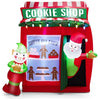 Image of Costway Holiday Ornaments 6.3 Feet Inflatable Gingerbread Cookie Shop with Santa Claus by Costway 781880253907 85643201 6.3 Feet Inflatable Gingerbread Cookie Shop with Santa Claus Costway