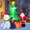 Image of Costway Holiday Ornaments 7.2 Feet Inflatable Lighted Christmas Decoration Tree with Santa Claus by Costway 47219653 10 Feet Tall Inflatable Christmas Arch LED Built-in Air Blower Costway