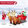 Image of Costway Holiday Ornaments 7.2 Feet Long Christmas Inflatable Santa Rides Sled with LED Lights by Costway 781880249825 03945127 7.2 Feet Long Christmas Inflatable Santa Rides Sled LED Lights Costway