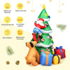 Image of Costway Holiday Ornaments 7 Feet Inflatable Christmas Tree Santa Decor with LED Lights by Costway 781880293798 73621549 6 Ft Christmas Inflatable Snowmen Blow Up Christmas Decoration Costway