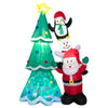 Image of Costway Holiday Ornaments 8.7 Feet Inflatable Christmas Tree with Santa Claus and Snowman and Penguin Blow-up by Costway 27039465 8.7 Ft Christmas Tree Santa Claus Snowman Penguin Blow-up Costway