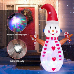 8 Feet Christmas Snowman Decoration Inflatable Xmas Decor by Costway