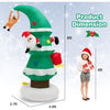 Image of Costway Holiday Ornaments 8 Feet Inflatable Christmas Tree with Santa Claus by Costway 12075469