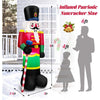 Image of Costway Holiday Ornaments 8 Feet Inflatable Nutcracker Soldier with 2 Built-in LED Lights by Costway 12097453 8 Feet Inflatable Nutcracker Soldier 2 Built-in LED Lights Costway