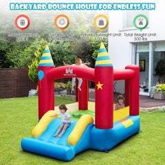 Costway Holiday Ornaments Inflatable Kids Bounce Castle with Blower by Costway 98124605