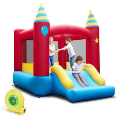 Inflatable Kids Bounce Castle with Blower by Costway