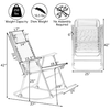 Image of Costway indoor furniture Outdoor Patio Headrest Folding Zero Gravity Rocking Chair by Costway