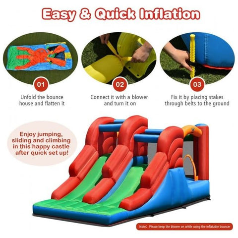 Costway Inflatable Bouncers 3-in-1 Dual Slides Jumping Castle Bouncer by Costway 3-in-1 Dual Slides Jumping Castle Bouncer by Costway SKU#35720814