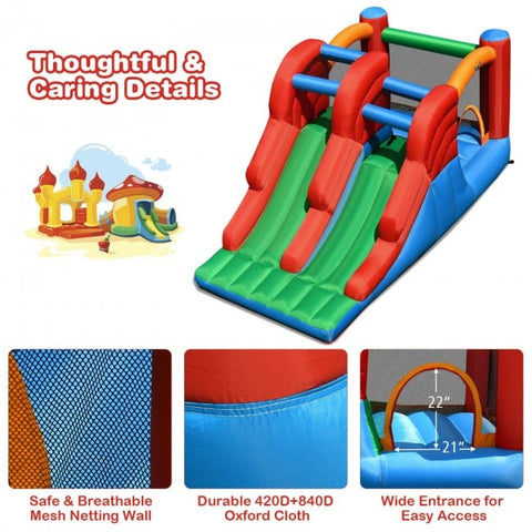 Costway Inflatable Bouncers 3-in-1 Dual Slides Jumping Castle Bouncer by Costway 3-in-1 Dual Slides Jumping Castle Bouncer by Costway SKU#35720814