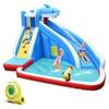 Image of Costway Inflatable Bouncers 4-in-1 Inflatable Water Slide Park with Long Slide and 735W Blower by Costway 781880234180 01642387 4-in-1 Inflatable Water Slide Park Long Slide 735W Blower Costway