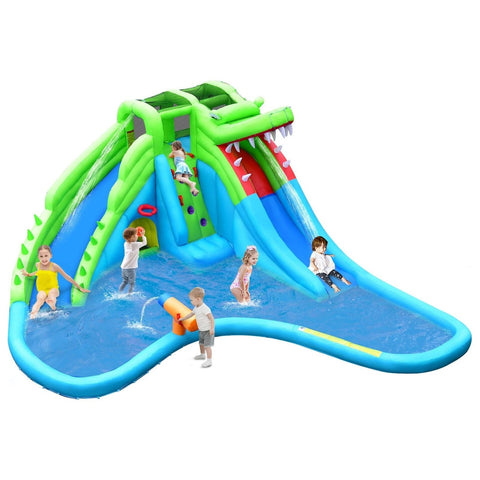 Costway Inflatable Bouncers 7 in 1 Inflatable Bounce House with Splashing Pool by Costway 781880256236 81297306 7 in 1 Inflatable Bounce House with Splashing Pool by Costway 81297306