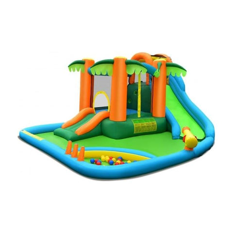 Costway Inflatable Bouncers 7 in 1 Inflatable Water Slide Park by Costway 781880250692 71962345 7 in 1 Inflatable Water Slide Park by Costway SKU# 71962345