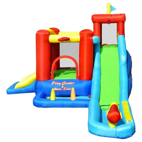 Costway Inflatable Bouncers 9-in-1 Inflatable Kids Water Slide Bounce House with 860W Blower by Costway 781880275046 36841957 9-in-1 Inflatable Kids Water Slide Bounce House w/ 860W Blower Costway