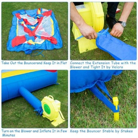 Costway Inflatable Bouncers Bounce House Magic Castle Inflatable Bouncer without Blower by Costway 781880264828 31946025