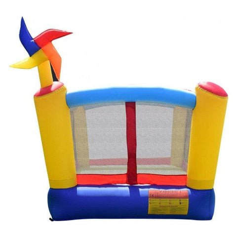 Costway Inflatable Bouncers Castle Inflatable Moonwalk Bounce House with Rotating Windmill by Costway Castle Inflatable Moonwalk Bounce House Rotating Windmill by Costway