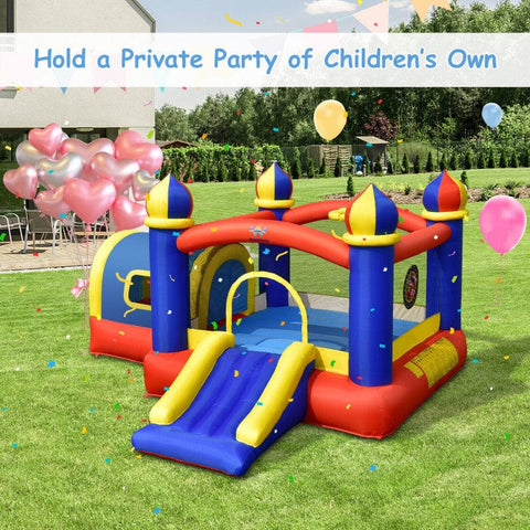 Costway Inflatable Bouncers Inflatable Castle Kids Bounce House with Slide Jumping by Costway 781880226949 25634709