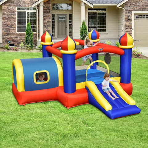 Costway Inflatable Bouncers Inflatable Castle Kids Bounce House with Slide Jumping by Costway 781880226949 25634709