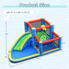 Image of Costway Inflatable Bouncers Inflatable Kids Water Slide Bounce Castle with 480W Blower by Costway 781880275114 82039475