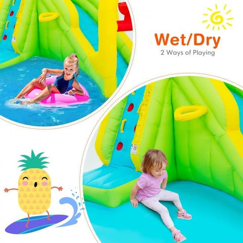 Costway Inflatable Bouncers Inflatable Splash Jump Slide Water Bounce by Costway