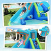 Image of Costway Inflatable Bouncers Inflatable Water Pool with Splash and Slide without Blower by Costway 781880294375 83095471