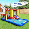 Image of Costway Inflatable Bouncers Inflatable Water Slide Castle Kids Bounce House with 480W Blower by Costway 781880227229 39726015 Inflatable Water Slide Castle Kids Bounce House w/ 480W Blower Costway