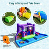 Image of Costway Inflatable Bouncers Inflatable Water Slide Castle without Blower by Costway 781880256212 13275469 Inflatable Water Slide Castle without Blower by Costway SKU# 13275469