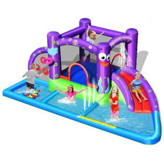 Inflatable Water Slide Castle without Blower by Costway