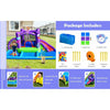 Image of Costway Inflatable Bouncers Inflatable Water Slide Park with Splash Pool and 750W Blower by Costway 781880250654 65173802 Inflatable Water Slide Park with Splash Pool and 750W Blower Costway