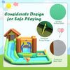 Image of Costway Inflatable Bouncers Inflatable Waterslide Bounce House Climbing Wall Ball Pit with Blower by Costway 781880262640 93157640 Inflatable Waterslide Bounce House Climbing Wall Ball Pit with Blower