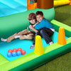 Image of Costway Inflatable Bouncers Inflatable Waterslide Bounce House Climbing Wall Ball Pit with Blower by Costway 781880262640 93157640 Inflatable Waterslide Bounce House Climbing Wall Ball Pit with Blower