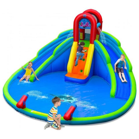 Costway Inflatable Bouncers Inflatable Waterslide Bounce House with Upgraded Handrail without Blower by Costway 781880243656 23159670 Inflatable Waterslide Bounce House Upgraded Handrail without Blower